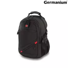 Рюкзак GERMANIUM "S-01" универсальный с отделением для ноутбука влагостойкий черный 47х32х20 см.