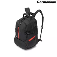 Рюкзак GERMANIUM "S-03" универсальный с отделением для ноутбука увеличенный объем черный 46х32х26 см.