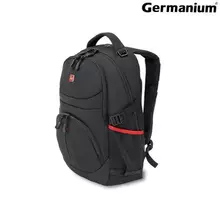 Рюкзак GERMANIUM "S-06" универсальный уплотненная спинка облегченный черный 46х32х15 см.