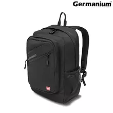 Рюкзак GERMANIUM "S-09" универсальный с отделением для ноутбука уплотненная спинка черный 44х30х14 см.