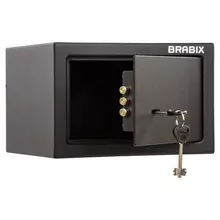 Сейф мебельный Brabix "SF-170KL" 170х260х230 мм. ключевой замок черный