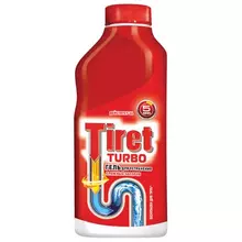Средство для прочистки канализационных труб 500 мл. TIRET (Тирет) "Turbo", гель