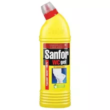 Средство для уборки туалета 1 кг. SANFOR WC gel (Санфор гель) "Лимонный фреш"