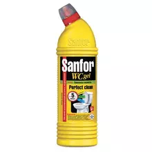 Средство для уборки туалета 750 г. SANFOR WC gel (Санфор гель) "Лимонная свежесть"