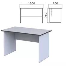 Стол письменный "Монолит" 1200х700х750 мм. цвет серый