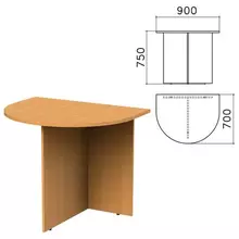 Стол приставной к столу для переговоров (640110) "Монолит" 900х700х750 мм. бук бавария