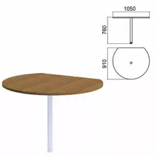 Стол приставной полукруг "Арго", 1050х910 мм. без опоры, орех