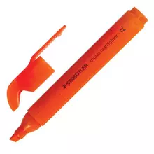 Текстовыделитель Staedtler (Германия) "TriPlus" НЕОН оранжевый трехгранный линия 2-5 мм.