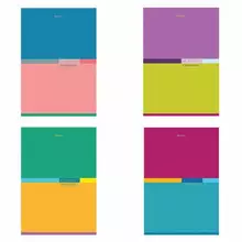 Тетрадь А4, 60 л. Brauberg, скоба, клетка, обложка картон, "Color" 