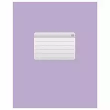 Тетрадь А5 48 л. Hatber-ECO скоба офсет №2 ЭКОНОМ клетка обложка мелованная бумага "Фиолетовая"
