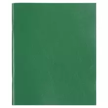 Тетрадь бумвинил А5 48 л. скоба офсет №1 клетка с полями Staff зеленый