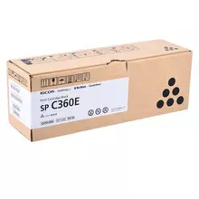 Тонер-картридж лазерный RICOH (SP C360E) SP C360/C361 черный оригинальный ресурс 2000 стр.