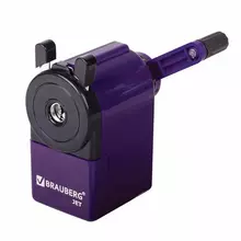 Точилка механическая Brauberg "JET" металлический механизм корпус фиолетовый