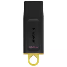 Флеш-диск 128GB Kingston DataTraveler Exodia разъем USB 3.2 черный/желтый