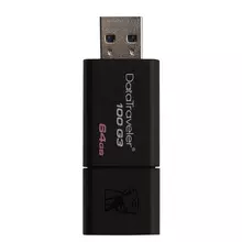 Флеш-диск 64 GB Kingston DataTraveler 100 G3 USB 3.0 черный