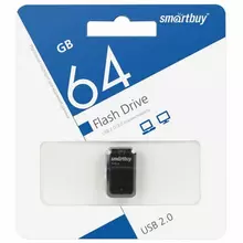 Флеш-диск 64 GB Smartbuy Art USB 2.0 черный