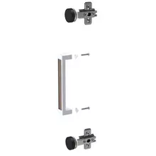 Фурнитура для двери стеклянной в алюминиевой рамке "Приоритет", лагос, КФ-939