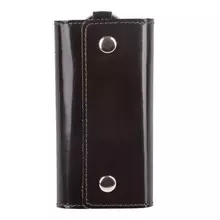 Футляр для ключей Befler "Classic" натуральная кожа две кнопки 60x110х15 мм. коричневый