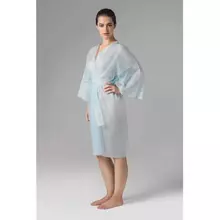 Халат-кимоно с рукавами голубой комплект 5 шт. СМС, 24г./м2, Чистовье