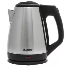 Чайник Scarlett , 1,5 л. 1350 Вт, закрытый нагревательный элемент, сталь