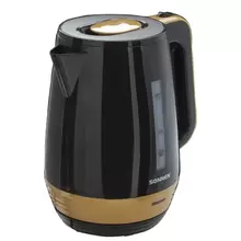 Чайник Sonnen KT-1776 17 л. 2200 Вт закрытый нагревательный элемент пластик черный/горчичный