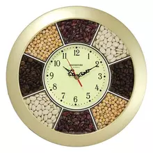 Часы настенные TROYKATIME (TROYKA) круг "Часы-специи" золотая рамка 29х29х35 см.