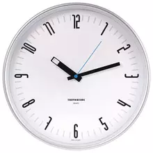 Часы настенные TROYKATIME (TROYKA) , круг, белые, белая рамка, 30,5х30,5х3,5 см.