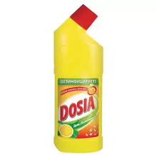 Чистящее средство 750 мл. DOSIA (Дося) "Лимон" для сантехники дезинфицирующий и отбеливающий эффект гель