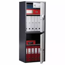 Шкаф металлический для документов AIKO "SL-125/2ТEL" ГРАФИТ 1252х460х340 мм. 31 кг.