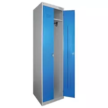 Шкаф металлический для одежды "" двухсекционный 1850х530х500 мм. разборный