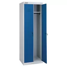 Шкаф металлический для одежды двухсекционный 1850х800х500 мм. 34 кг. разборный