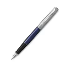Ручка перьевая Parker "Jotter Royal Blue CT" корпус синий детали из нержавеющей стали синяя