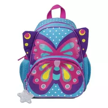 Рюкзак TIGER FAMILY (ТАЙГЕР) для дошкольников голубой девочка "Милая бабочка" 26х21х13 см.