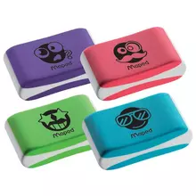 Ластик MAPED (Франция) "Essentials Soft Color" 335х215х99 мм. цветной ассорти