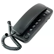 Телефон RITMIX RT-100 black световая индикация звонка отключение микрофона черный