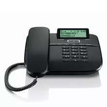 Телефон Gigaset DA611 память 100 номеров АОН спикерфон световая индикация звонка черный