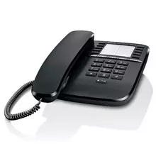 Телефон Gigaset DA510 память 20 номеров спикерфон тональный/импульсный режим повтор черный