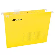 Подвесные папки A4/Foolscap (404х240 мм.) до 80 л. комплект 10 шт. желтые, картон, Staff