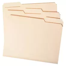 Папки-разделители картотечные А4 комплект 30 шт. 295х240 мм. бежевые Staff