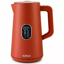 Чайник Kitfort КТ-6115-3 15 л. 1800 Вт закрытый нагревательный элемент ТЕРМОРЕГУЛЯТОР двойные стенки красный