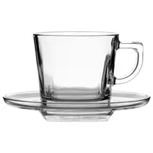 Набор чайный на 6 персон (6 чашек объемом 210 мл. 6 блюдец) стекло "Baltic" Pasabahce