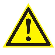 Знак предупреждающий "Внимание. Опасность (прочие опасности) " треугольник 200х200х200 мм.