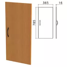 Дверь ЛДСП низкая "Фея", 365х16х785 мм. цвет орех милан, ДФ13.5