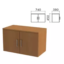 Шкаф-антресоль "Монолит", 740х390х450 мм. цвет орех гварнери, АМ01.3