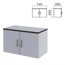 Шкаф-антресоль "Монолит" 740х390х450 мм. цвет серый АМ01.11