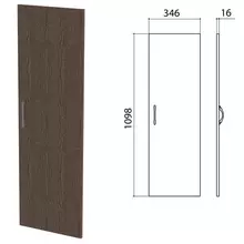 Дверь ЛДСП средняя "Канц" 346х16х1098 мм. цвет венге, ДК36.16