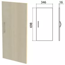 Дверь ЛДСП низкая "Канц" 346х16х698 мм. цвет дуб молочный ДК32.15