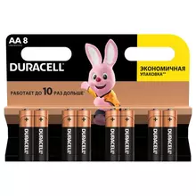 Батарейка Duracell Basic AA (LR06) алкалиновая 8BL