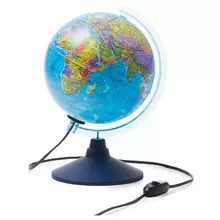 Глобус политический Globen, 21 см. с подсветкой на круглой подставке