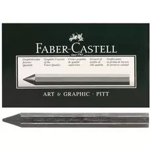 Графит натуральный в форме мелка Faber-Castell "Pitt Graphite crayon" 4B, заточен